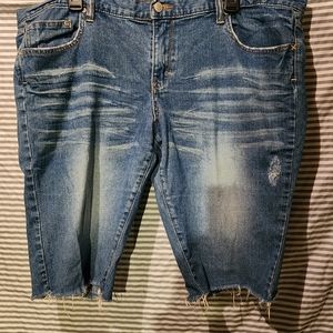 Ladies Cut Off Denim Shorts-Old Navy-18